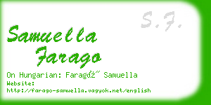 samuella farago business card